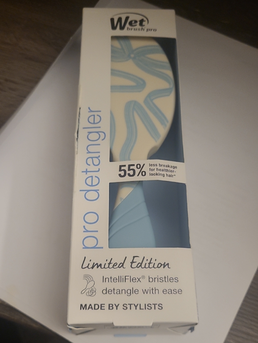 Wet Brush Pro Detangler - Light Blue & Cream Limited Edition